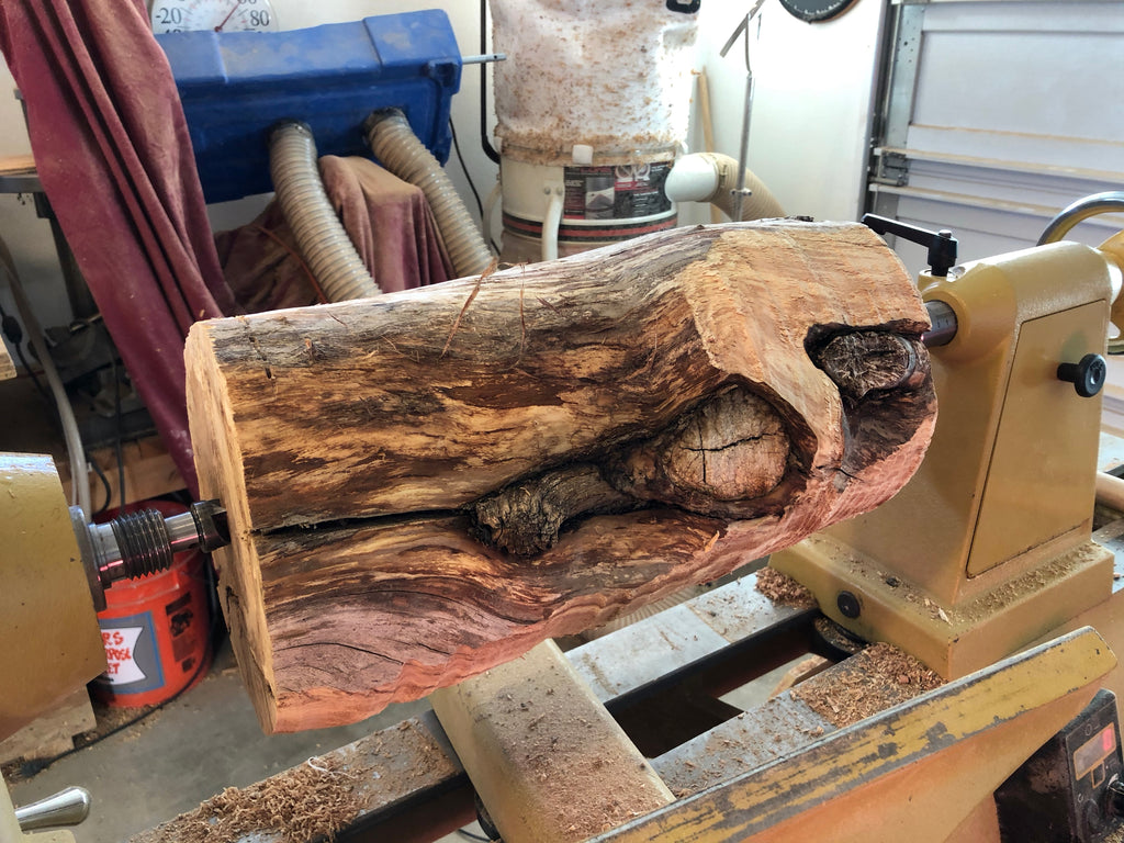 Starting a new piece (WT #103) from Spalted Crabapple