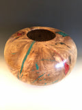 WT #101, Hollow Form Vessel from “Rich Lightered” Ponderosa Pine