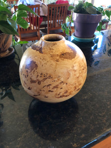 Finished WT #104, Hollow Form Vessel from Elm Burl