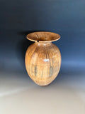 WT #305, Vase from River Birch with Jet inlay.