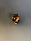 WT #307, Miniature Hollow Form Vessel from Crabapple with Jet inlay.