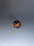 WT #307, Miniature Hollow Form Vessel from Crabapple with Jet inlay.
