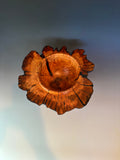 WT #309, Winged Bowl from Almond with Jet inlay.
