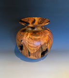 WT #310, vase from Almond with Jet inlay.