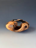 WT #313, Hollow Form Vessel from Green Ash with Jet inlay.