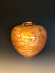 WT # 182, Hollow Form Vessel from Burly Plum with Lapis inlay