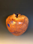 WT # 182, Hollow Form Vessel from Burly Plum with Lapis inlay