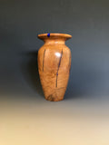 WT #185, Vase from Cherry with Lapis inlay.