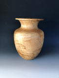 WT #192, Vase from Spalted Boxelder Burl with Jet inlay.