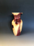 WT #194, Vase from Eastern Red Cedar with Jet inlay.