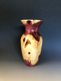 WT #194, Vase from Eastern Red Cedar with Jet inlay.