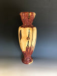 WT #199, Vase from Eastern Red Cedar with Jet inlay.