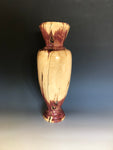 WT #199, Vase from Eastern Red Cedar with Jet inlay.