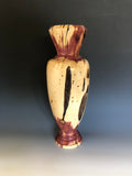 WT #199, Vase from Eastern Red Cedar with Jet inlay.