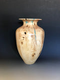 WT #210, Vase from Cottonwood with Turand Jet inlay.