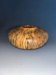 WT #232, Hollow Form Vessel from Spalted River Birch with Jet inlay.