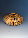 WT #232, Hollow Form Vessel from Spalted River Birch with Jet inlay.