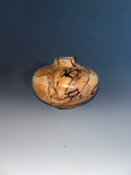 WT #233, Hollow Form Vessel from Spalted Maple with Jet inlay.