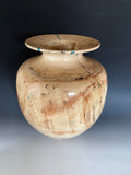 WT #249, Vase from Aspen with Chrysocolla and Jet inlay.