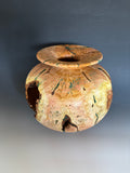 WT #271, Vase from Tamarisk with Malachite inlay.