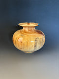 WT #280, Vase from Aspen with Turquoise and Jet inlay.