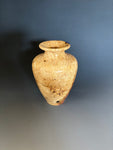 WT #283, Vase from Boxelder Burl with Lapis inlay.