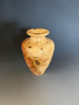 WT #283, Vase from Boxelder Burl with Lapis inlay.