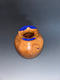 WT #284, Vase from Plum with Lapis inlay.