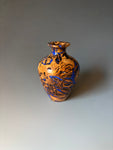 WT #293, Miniature Vase from Jarrah Burl with Lapis inlay.