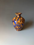 WT #293, Miniature Vase from Jarrah Burl with Lapis inlay.
