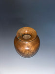 WT #294, Vase from Russian Olive with Malachite inlay.