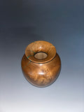 WT #294, Vase from Russian Olive with Malachite inlay.