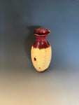 WT #297, Vase from Eastern Red Cedar with Jet inlay.