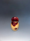 WT #297, Vase from Eastern Red Cedar with Jet inlay.