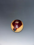 WT #298, Hollow Form Vessel from Eastern Red Cedar with Chrysocolla inlay.