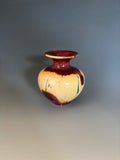WT #299, Vase from Eastern Red Cedar with Malachite inlay.