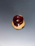 WT #299, Vase from Eastern Red Cedar with Malachite inlay.