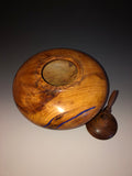 WT #62, Hollow Form Vessel from “Rich Lightered” Ponderosa Pne with Lapis inlay.