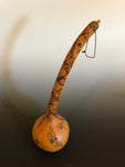 P #14, Pyrography on Dipper Gourd
