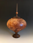 WT #49, Hollow Form Vessel from “Rich Lightered” Ponderosa Pine