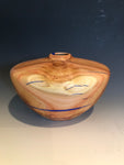 WT #149, Hollow Form Vessel from Tamarisk with Lapis inlay