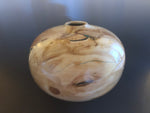 WT #108, Hollow Form Vessel from Eastern Red Cedar with Malachite inlay.