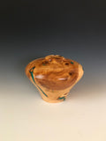 WT #27, Hollow Form Vessel from Utah Juniper with Malachite inlay