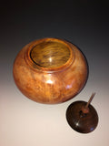 WT #49, Hollow Form Vessel from “Rich Lightered” Ponderosa Pine