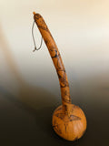 P #14, Pyrography on Dipper Gourd