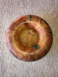 WT #83, Bowl from “Rich Lightered “ Ponderosa Pine with Malachite inlay