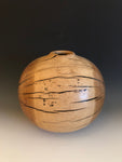 WT #84, Hollow Form Vessel from Gambel Oak with Jet inlay