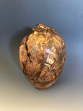 WT #154, Hollow Form Vessel from White Oak Root Burl